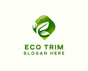 Eco Sustainable Leaf logo design