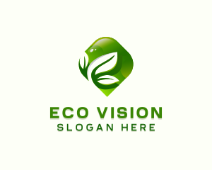 Eco Sustainable Leaf logo design