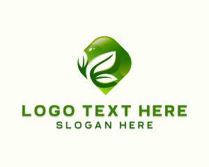 Eco Sustainable Leaf Logo