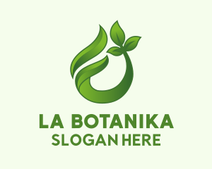 3D Leaf Plant Gardening  Logo