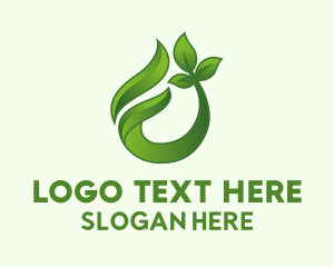 3D Leaf Plant Gardening  Logo