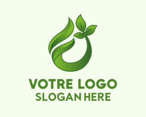 3D Leaf Plant Gardening  Logo