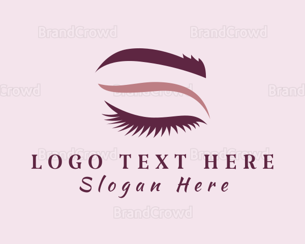 Woman Eyelash Extension Logo