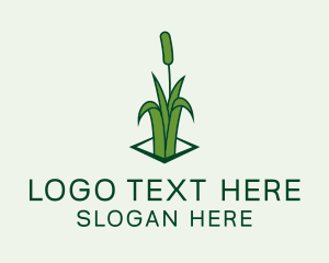 Seedling - Natural Wild Grass logo design