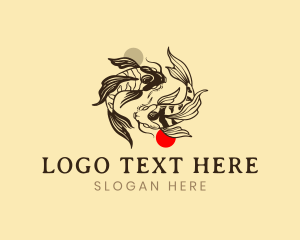 Aquatic - Aquatic Koi Fish logo design