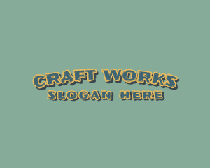 Crafting - Grunge Texture Craft logo design