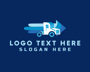 Truck Delivery Arrow Logo