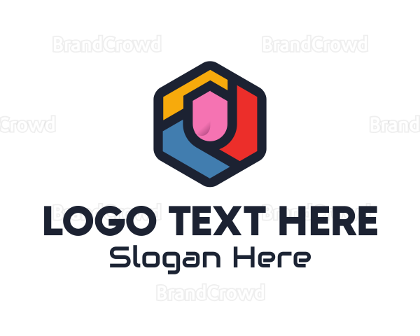 Colorful Hexagon Startup Logo