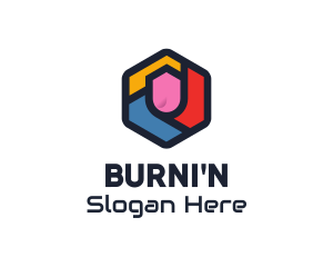 Colorful Hexagon Startup logo design