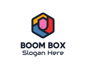 Colorful Hexagon Startup logo design