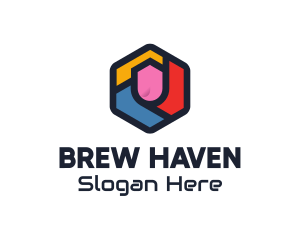 Colorful Hexagon Startup logo design