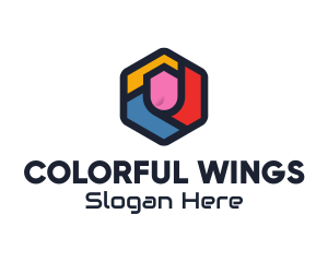 Colorful Hexagon Startup logo design