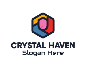 Colorful Hexagon Startup logo design