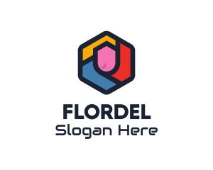 Colorful Hexagon Startup logo design