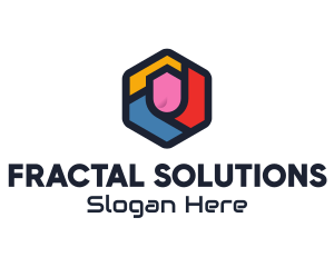 Colorful Hexagon Startup logo design