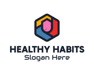 Colorful Hexagon Startup logo design