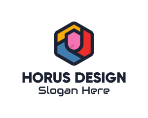 Colorful Hexagon Startup logo design