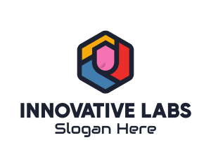 Colorful Hexagon Startup logo design