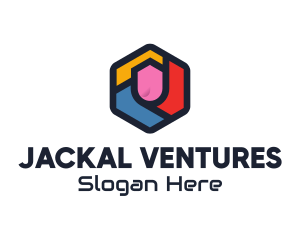 Colorful Hexagon Startup logo design