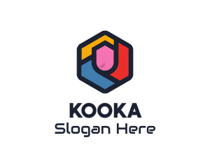 Colorful Hexagon Startup logo design