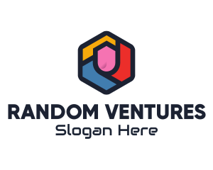 Colorful Hexagon Startup logo design