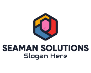 Colorful Hexagon Startup logo design