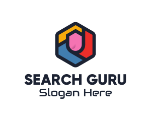 Google - Colorful Hexagon Startup logo design