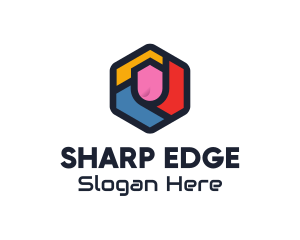 Colorful Hexagon Startup logo design