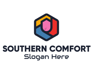 Colorful Hexagon Startup logo design