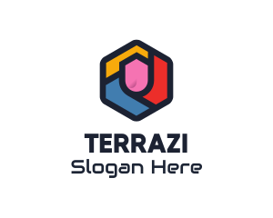 Colorful Hexagon Startup logo design