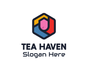 Colorful Hexagon Startup logo design