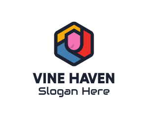 Colorful Hexagon Startup logo design