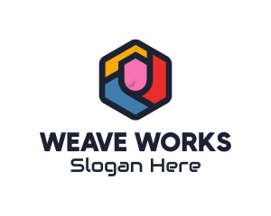 Colorful Hexagon Startup logo design