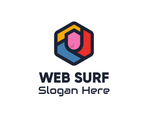 Browser - Colorful Hexagon Startup logo design
