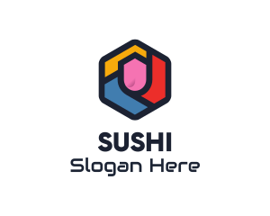 Colorful Hexagon Startup logo design