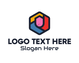 Web Development - Colorful Hexagon Startup logo design