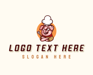 Hat - Chef Barbeque Pig logo design