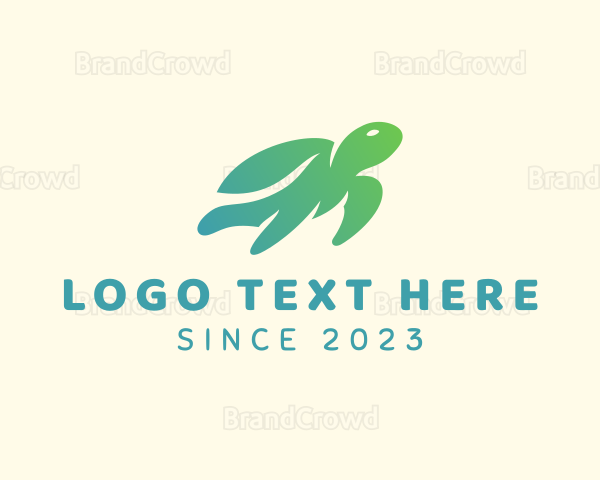 Sea Tortoise Animal Logo