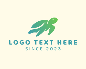 Turtle - Sea Tortoise Animal logo design