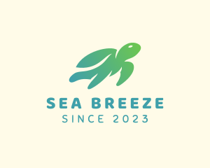 Sea Tortoise Animal logo design