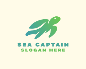 Sea Tortoise Animal logo design