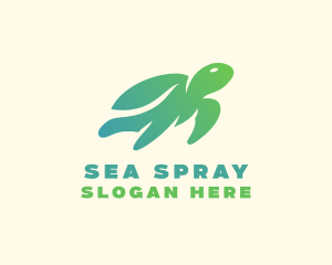 Sea Tortoise Animal logo design