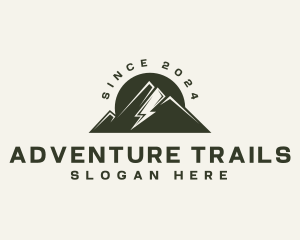 Mountain Lightning Hike logo design