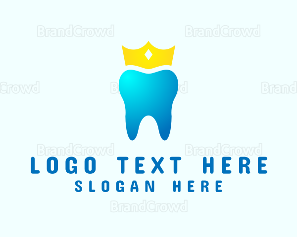 Dental Crown Dentist Logo