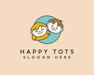 Children - Children Boy Girl logo design