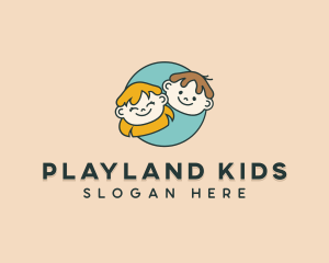 Children Boy Girl logo design