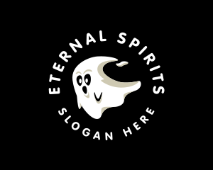 Cute Spirit Ghost logo design