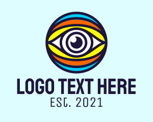 Optometrist - Colorful Eye Optometry logo design