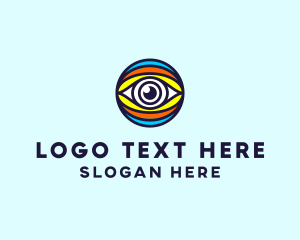 Visual - Colorful Eye Optometry logo design