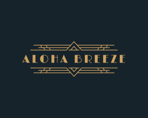 Luxury Art Deco Boutique logo design